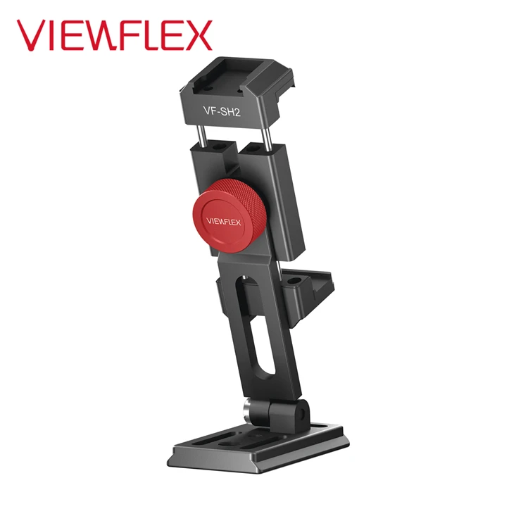 

ViewFlex Versatile Smartphone Holder Aluminium Alloy Made, Mobile Phone Holder Color Black for Iphone\Samsung\Blackberry etc.