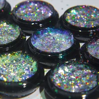 

acrylic powder wholesale laser nail glitter white super chameleon chrome pigment for nails