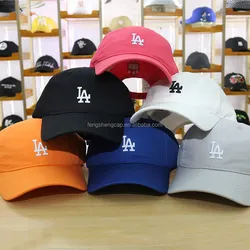 2021 Major New League Unstructured LA Hats 3D Embr