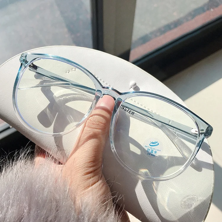 

DOISYER 2021 New arrival colorful frame round big glasses blue light eyeglasses 1 piece for male, C1,c2,c3,c4,c5,c6
