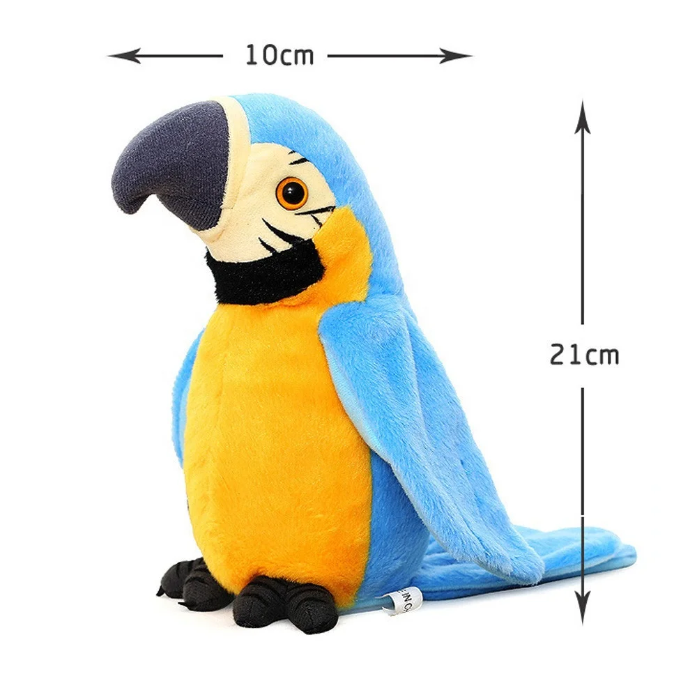 blue parrot plush