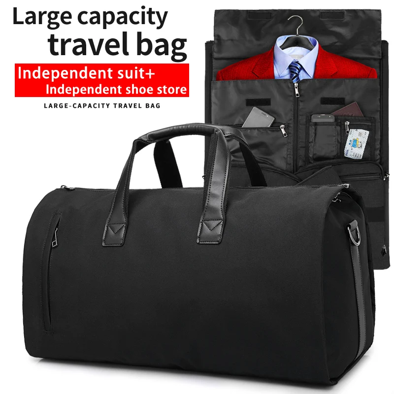 

Custom travel bag men's business travel waterproof folding suit bag Travel Bag