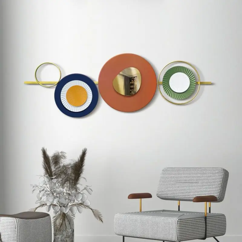 130X50cm Romantic Contracted Decor Modern Metal Decorations Living Room Wall Hanging Decoration for Home