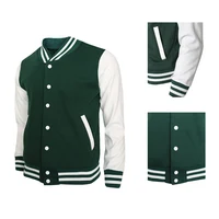 

Wholesale Unisex Custom Plain Baseball Jacket 100% Cotton High Quality Varsity Jacket