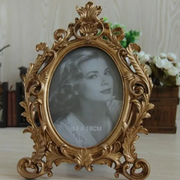 

Luxury Tabletop Decorations European Resin Photo Frame 22*30.5cm, Customized color