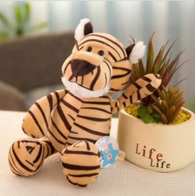 High Quality Jungle Animals Elephant Giraffe Monkey Stuffed Plush Zoo Animals Set Toy - Buy