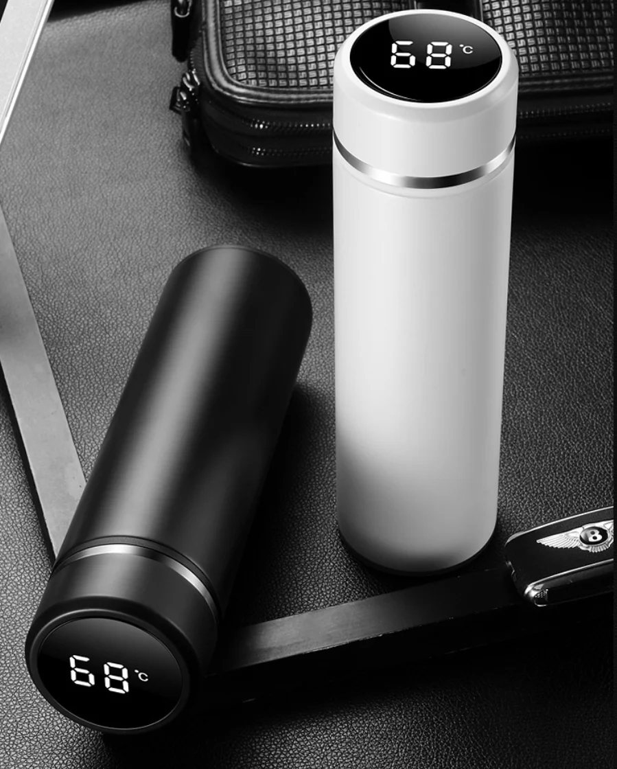 2020 New arrival SUS 316 stainless steel intelligent thermos business gift tea coffee water drinking bottle