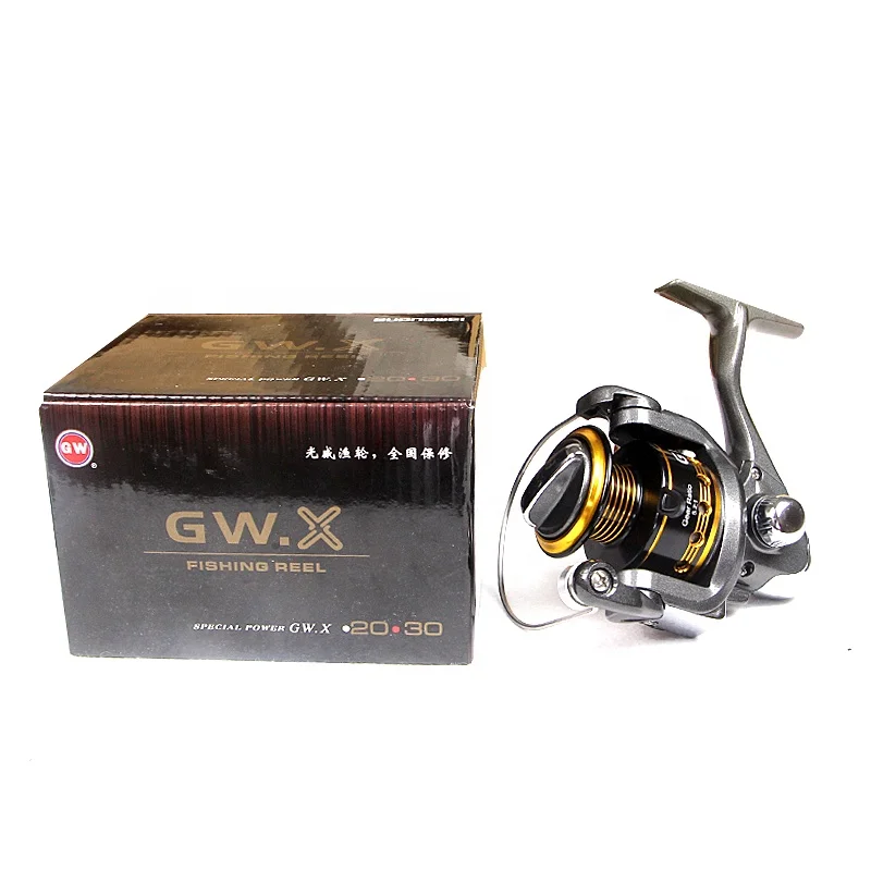 

Guangwei brand carp reel 2000-8000 size fishing rod reel 10+1BB fishing metal spinning reel, Black and gold