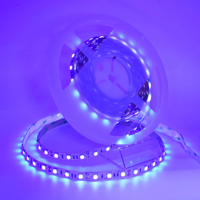 Origin Manufacturer Wholesale Ip20 Ip65 Ip67 5050 Smd Uv Purple Led 395nm 12v Dc Flexible Strip 10mm Width