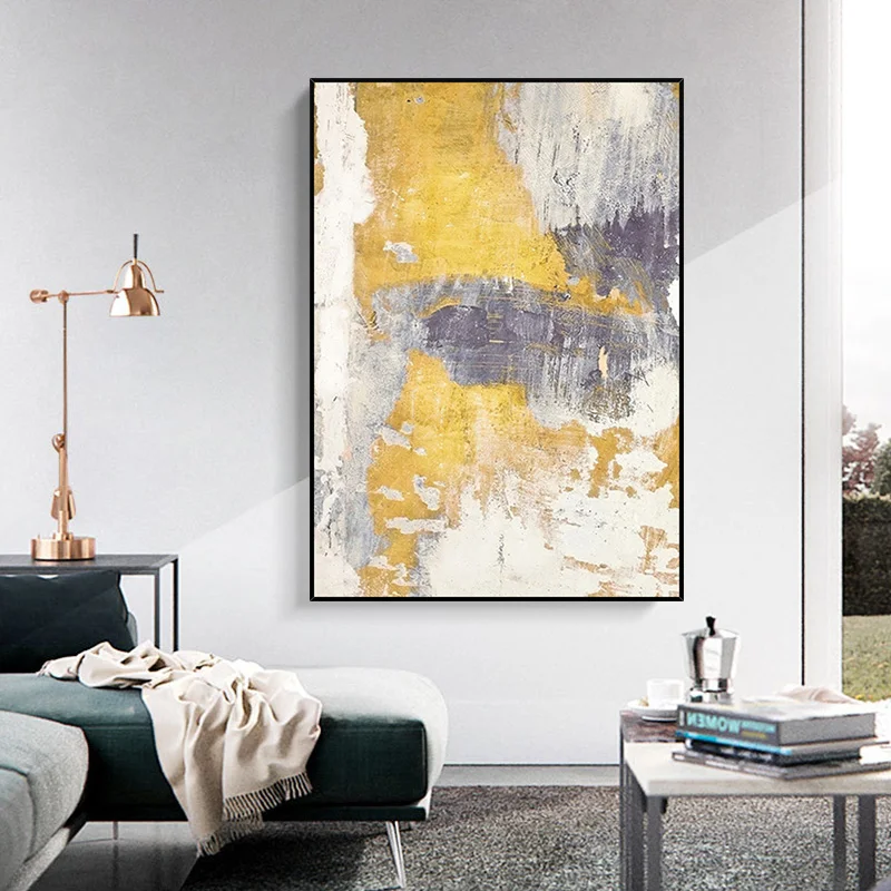 100 Hand Painted Modern Art Color Painting Frame Wall Art Ready To