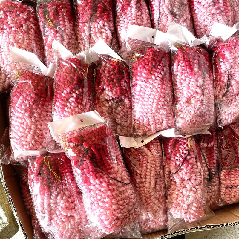 

hot selling color synthetic 30 strands crotchet braids 8 inches ombre spring twist hair