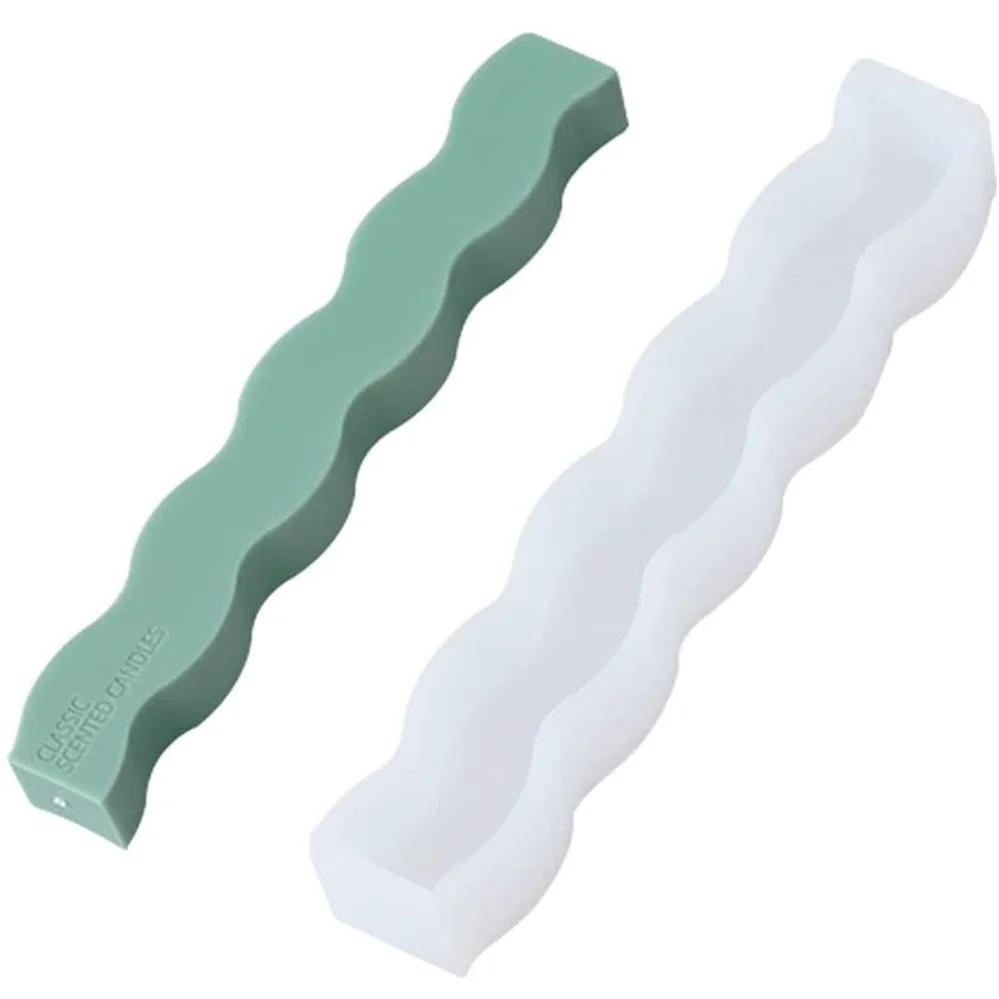 

Hot sell Snake Shaped Bar Candle Silicone Mold European-style Simple Home Decoration Candle Mould Silicone, As the picture