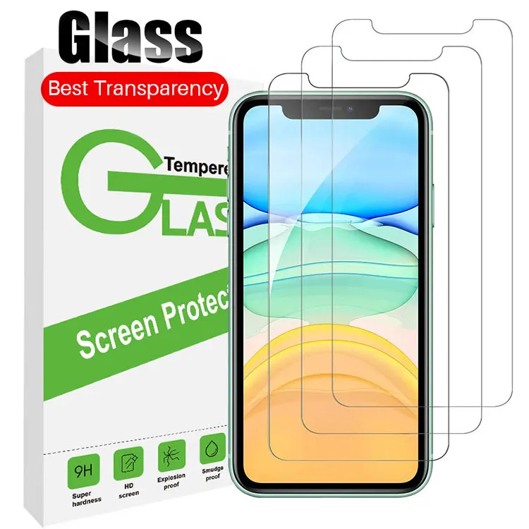

Anti-explosion 3pack Tempered Glass For iPhone 13 cell Phone Mobile Phone 0.33mm 9H Hardness 2.5D Clear Screen Protector