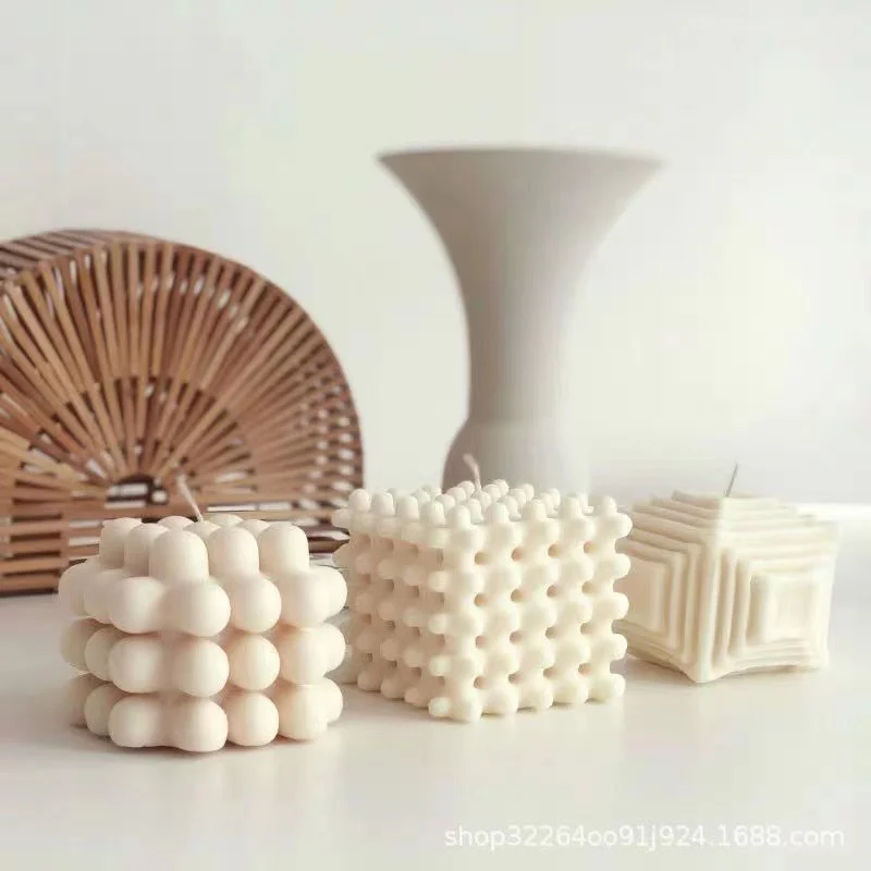 

Fusimai Candle Honeycomb Shape Molds Karst Cave Magic Ball Rubik's Cube Candles Silicone Mold