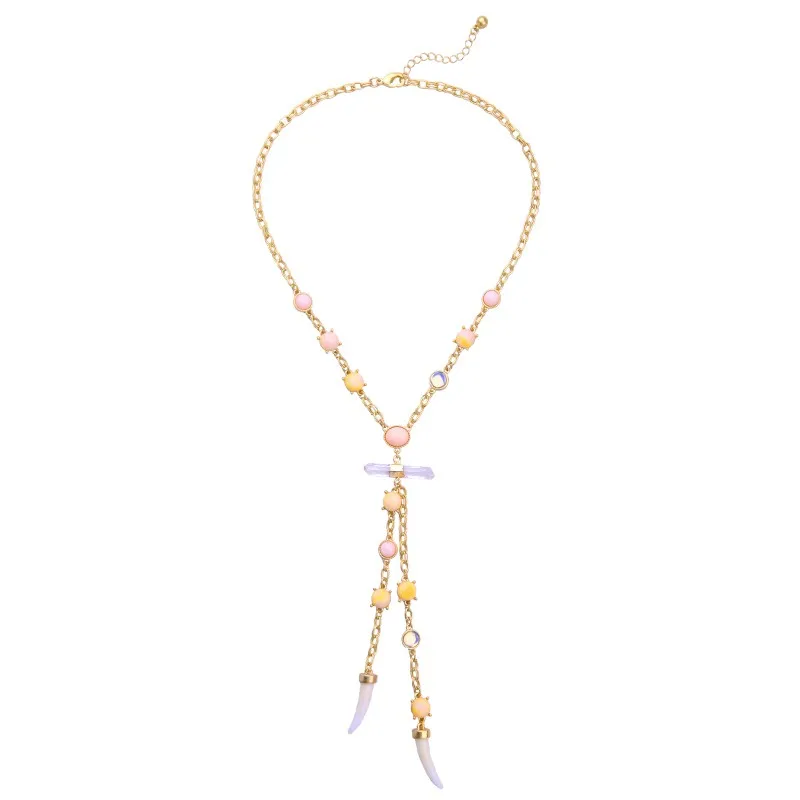 

xl01401a Beaded Making Long Chains Transparent Natural Gemstone Custom Necklace Vendor