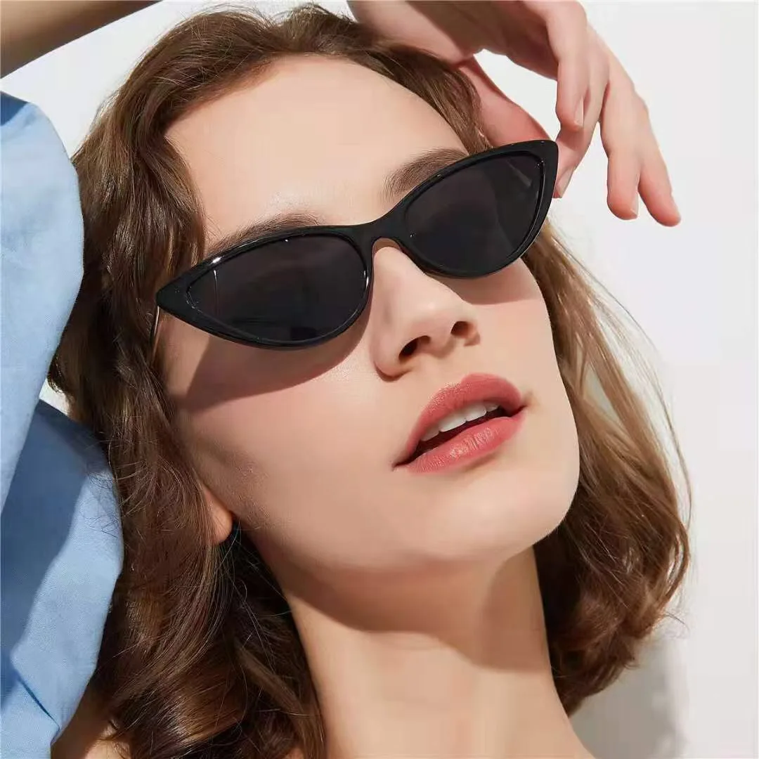 

DL Glasses DLL10010 news arrival Trendy Custom Fashion Vintage Ladies cat eye shades sun glasses river sunglasses 2021, Picture colors