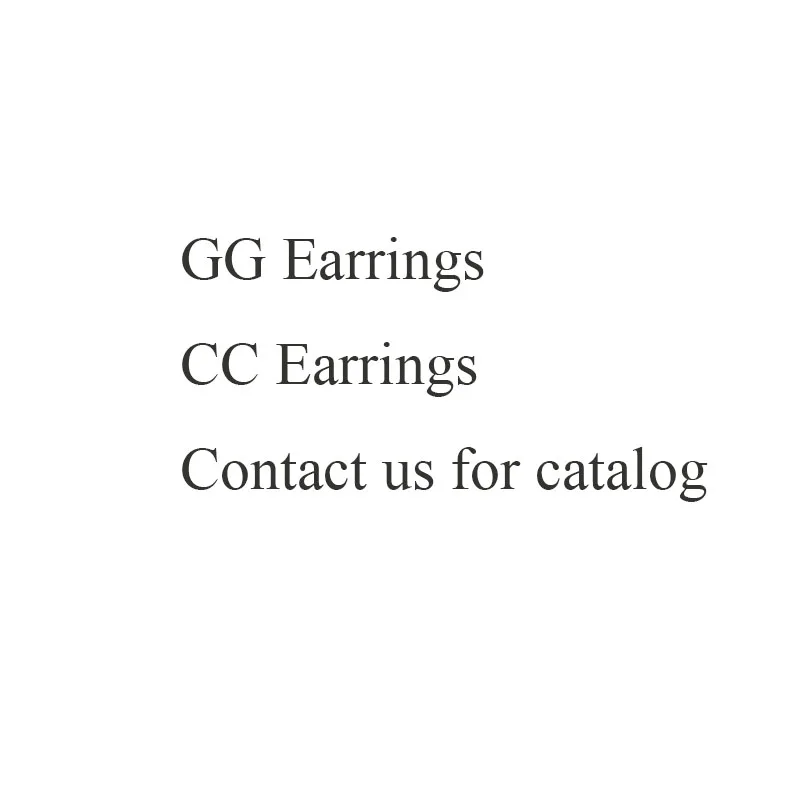 

Fast Dispatch Silver Gold Personality Exaggerated Short Letter Punk Pearl GG Earrings, As pictures shown