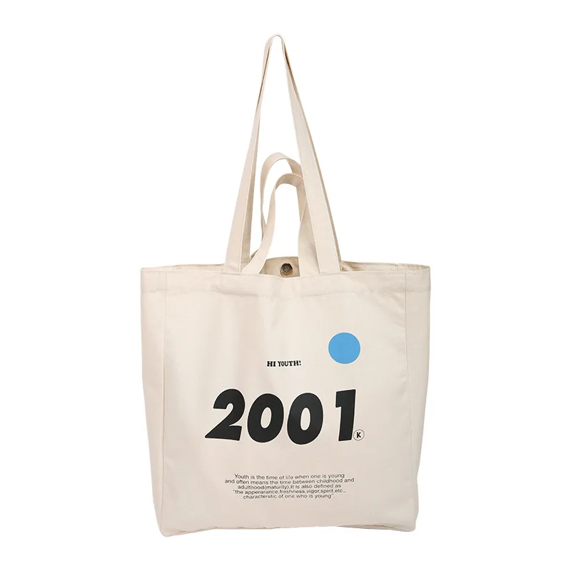 

Cheap eco friendly Custom printed Logo Tote Shopping Bag Cotton Canvas Bag recycled grocery drawstring canvas bag, Customized color