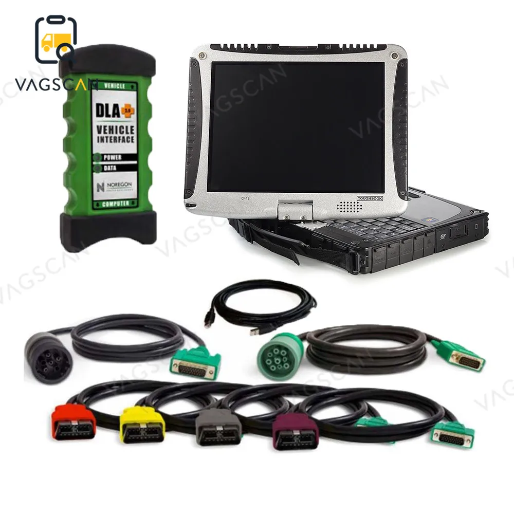 

CF-19 Laptop with Truck diagnostic Scanner for J1309 2 Diesel Heavy Duty Commercial Diagnostic tool