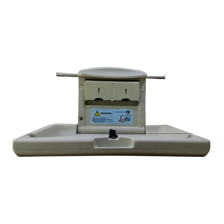 

Commercial Horizontal Baby diaper changing Station folding baby changing table