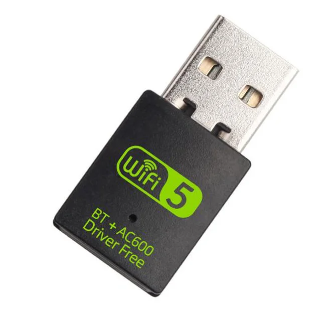 

802.11 AC/ B/G/N 600Mbps USB Wireless Adapter WiFi BT Dongle