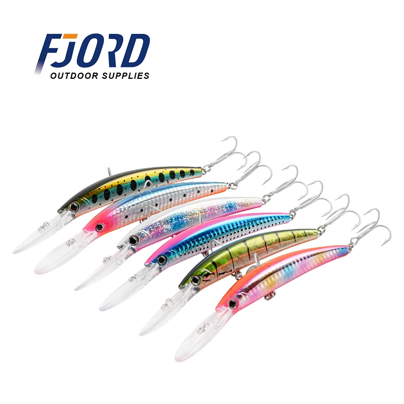 

FJORD Best Fish 110mm 17g Minnow Floating Hard Fishing Lures for Saltwaterthe Producers Fishing Lures, 8color