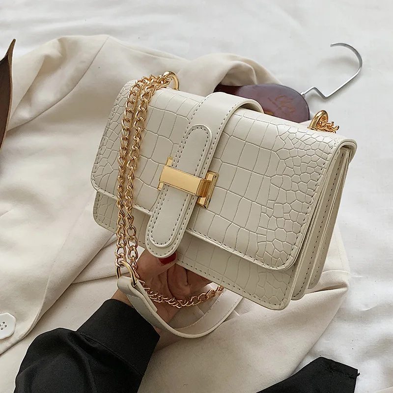 

Lady bags embossing designer small shoulder bag Handbag chain women hand bags