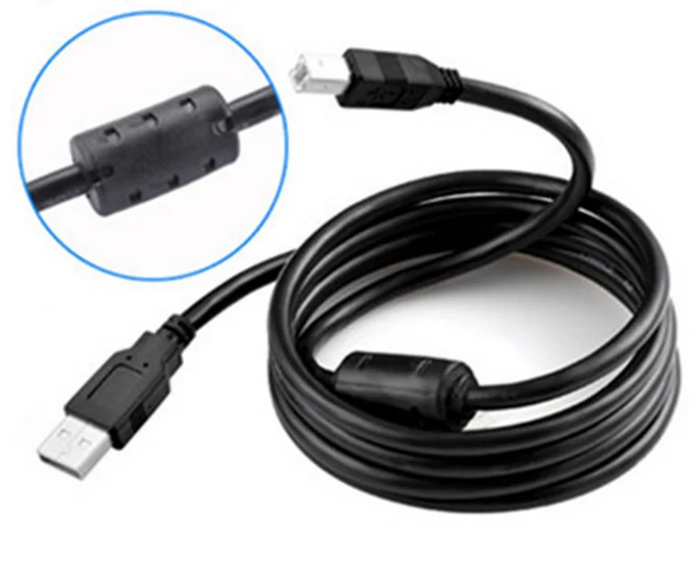 

SHANPIN Real 2A 1.5meter micro data USB Charge Cable Type A to Mini B Cable Data Charging Cord for PS3 with Magnetic Ring