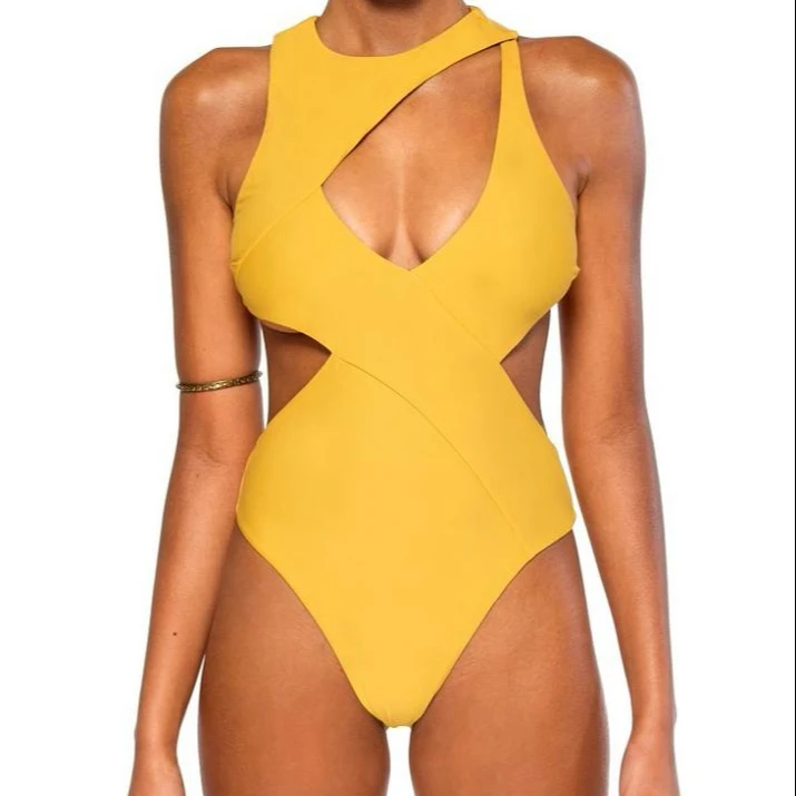 

Hot sale products OEM customized competition one pieces swimsuit sexy girls Belted blank swimwear, Accept customized