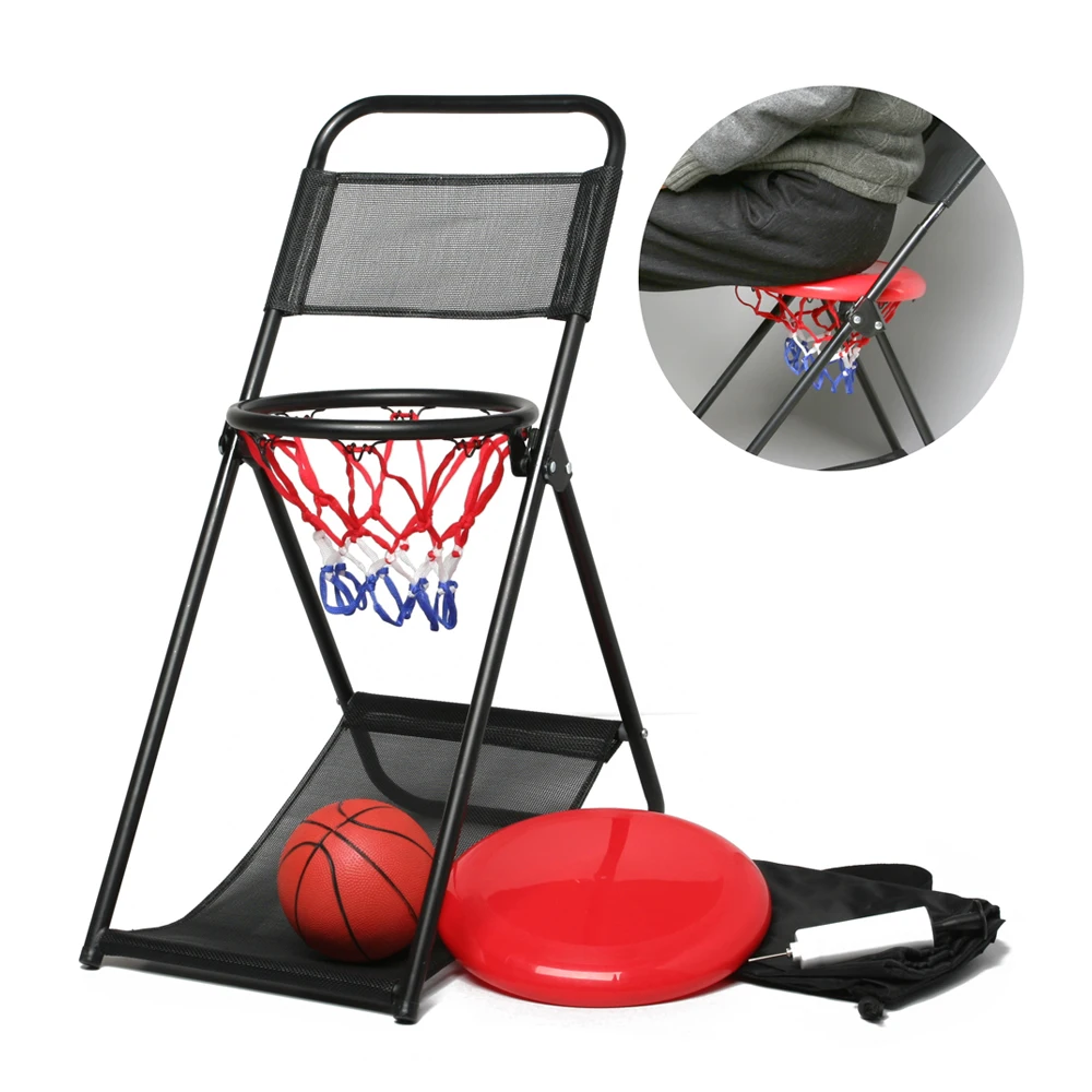 New product 3 In 1 Games Basketball toy Chair outdoor basketball game set
