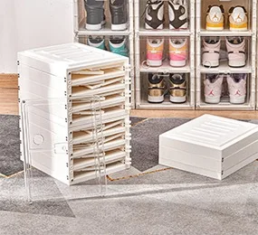 Foldable shoes box