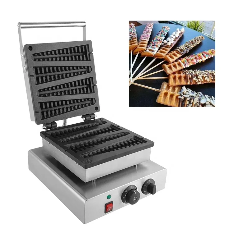 
110V/220V Non Stick Lolly Christmas Trees Shape Waffle Maker Machine 