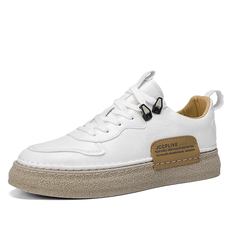 

All Match PU Men White Shoes and Sneakers Men Walking Style Shoes, Custom colors