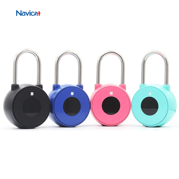 

Small China Digital Handbag Waterproof Colour Smart Finger print Lock Padlock Manufacture, Back,pink,blue,green