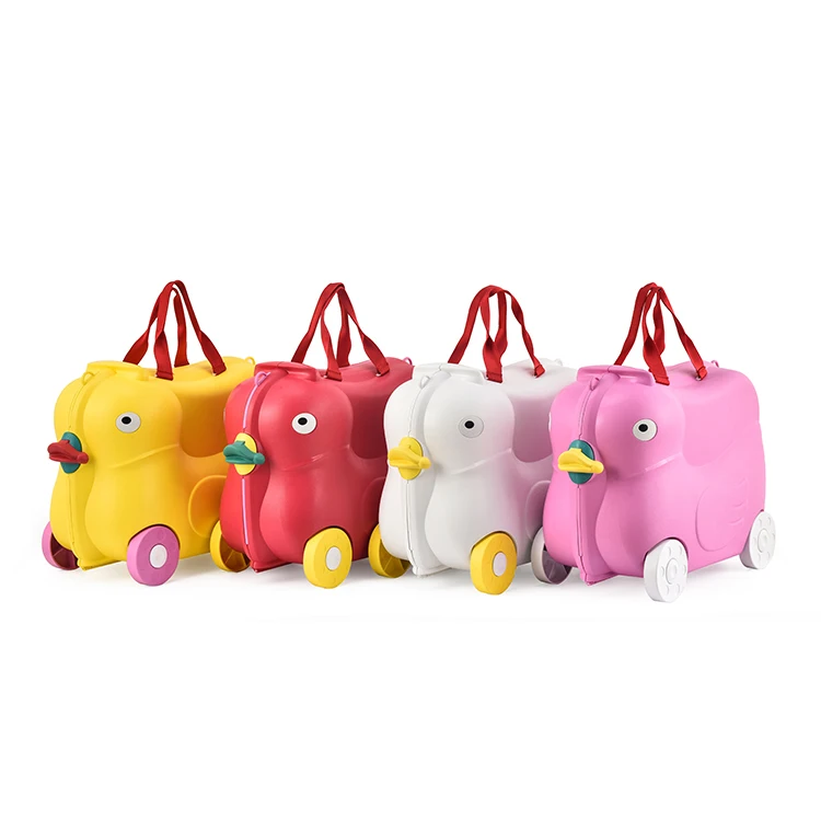 

BUBULE 19 Inch Cute Mini Travel Bags For Kids Ride On Children Luggage