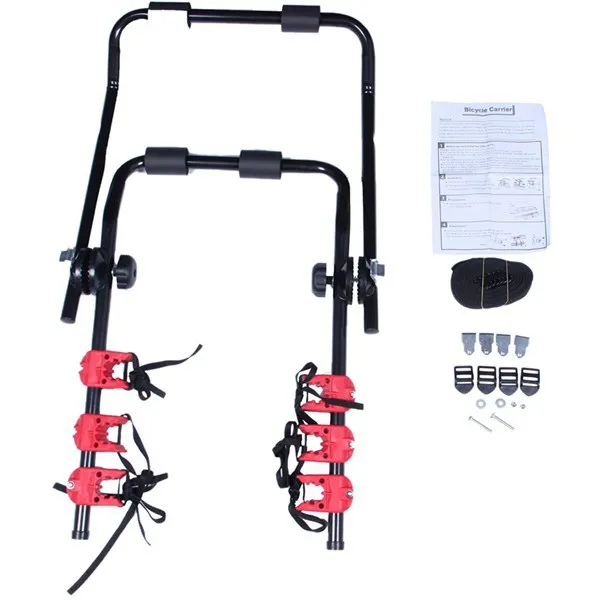 

Universal Foldable Iron Bike Bicycle Rack For Car Rear With Extension Rod