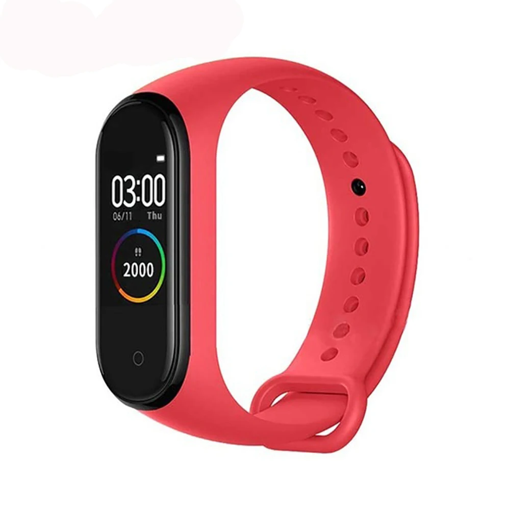 

2020 Alibaba New Sport Smart Watch M4 M5 Body Temperature Heart Rate Monitor Fitness Watch Control For gift to Men Women, Red,blue,pink,black