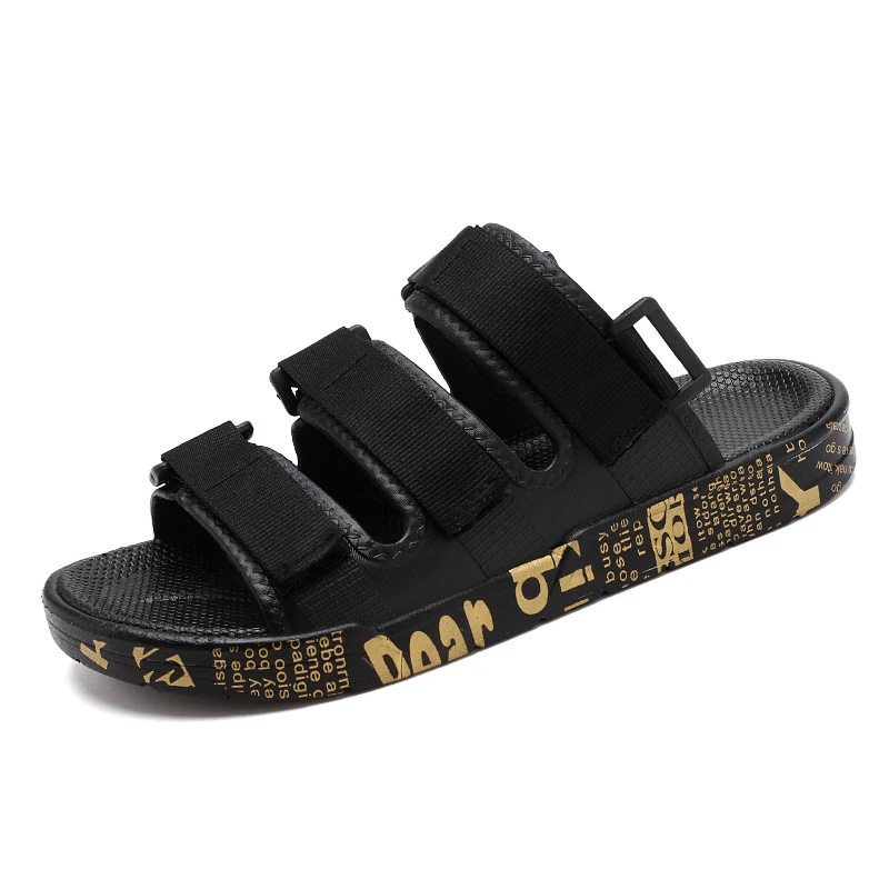 

High Quality New Arrival summer customize new sport magic sticker comfort men sandals