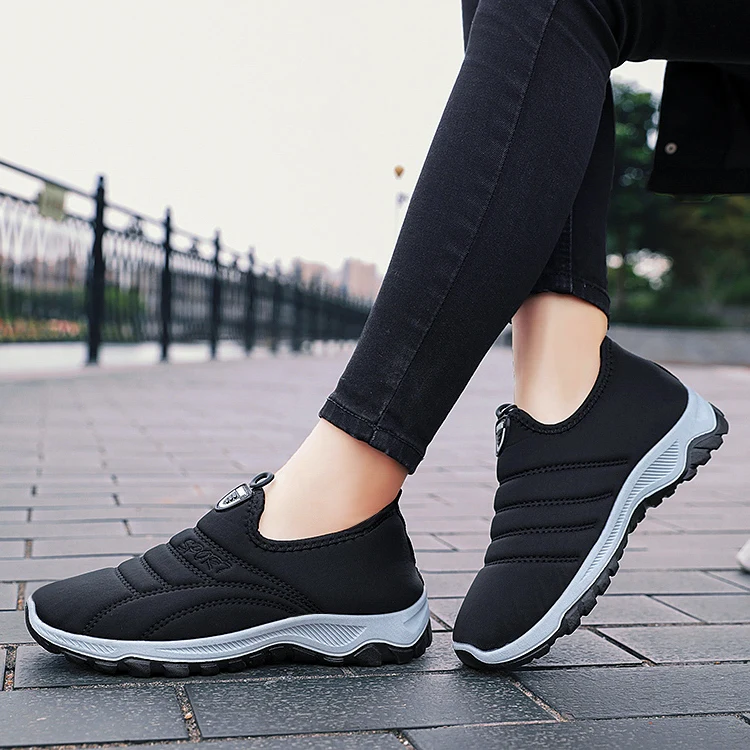 

M-9101 Fashion Athletic Durable Fashionable Formal Ladies Shoes Winter Latest Woman Shoe, Black