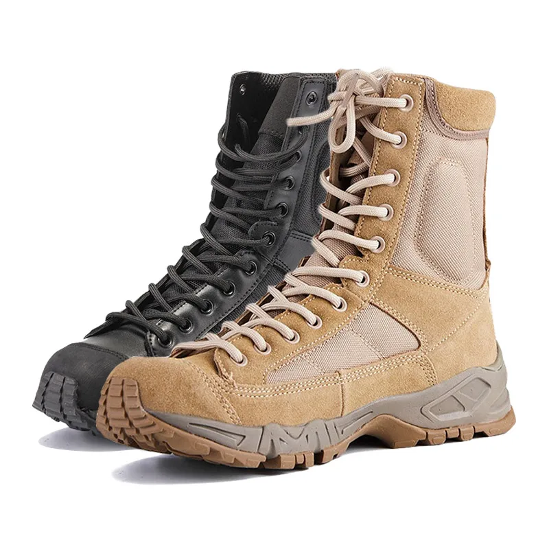 Wholesale High Ankle American Style Leather Men Army Desert Cheap Swat