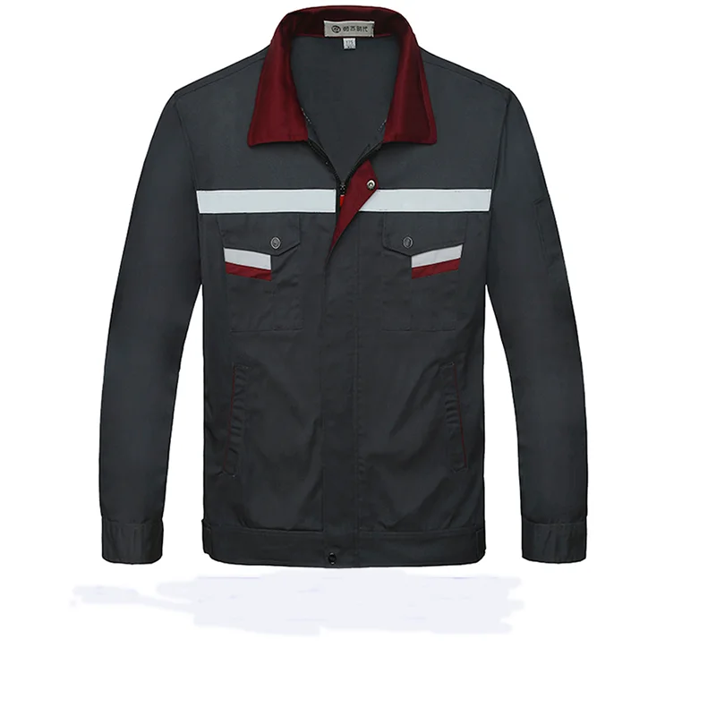 

Reflective Thin Work Clothing Sets Unisex Workwear Suits short Sleeve Jacket+Pants Working Factory Uniforms