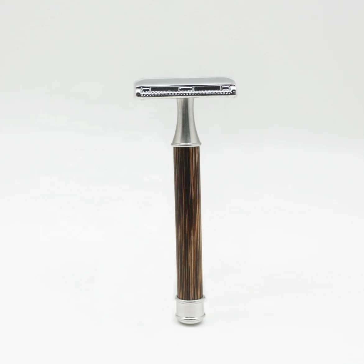 Eco Bamboo Slim Shaving Razor for Men and Women Single Blade Face Shaver Wholesale Private Label