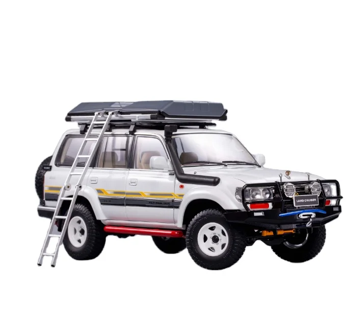 

KENGFAI 1/18 Toyota Land Cruiser LC80 Off-road vehicle Modified SUV Alloy Car Model Car Model