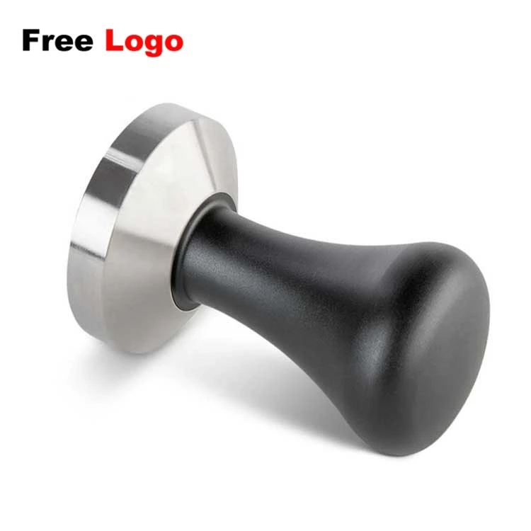 

304 Stainless Steel Base 51mm Coffee Tamper with Aluminum Alloy Handle Coffee Press Tamper, Black