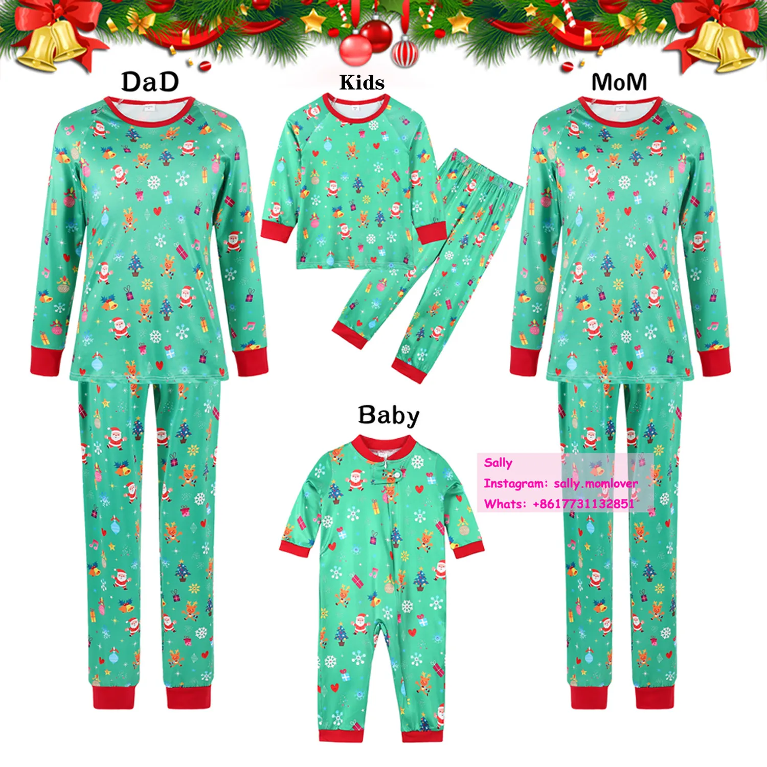 

2021 christmas clothes pullover christmas sublimation blanks family christmas pajama pjs clothes sets pajama sets family