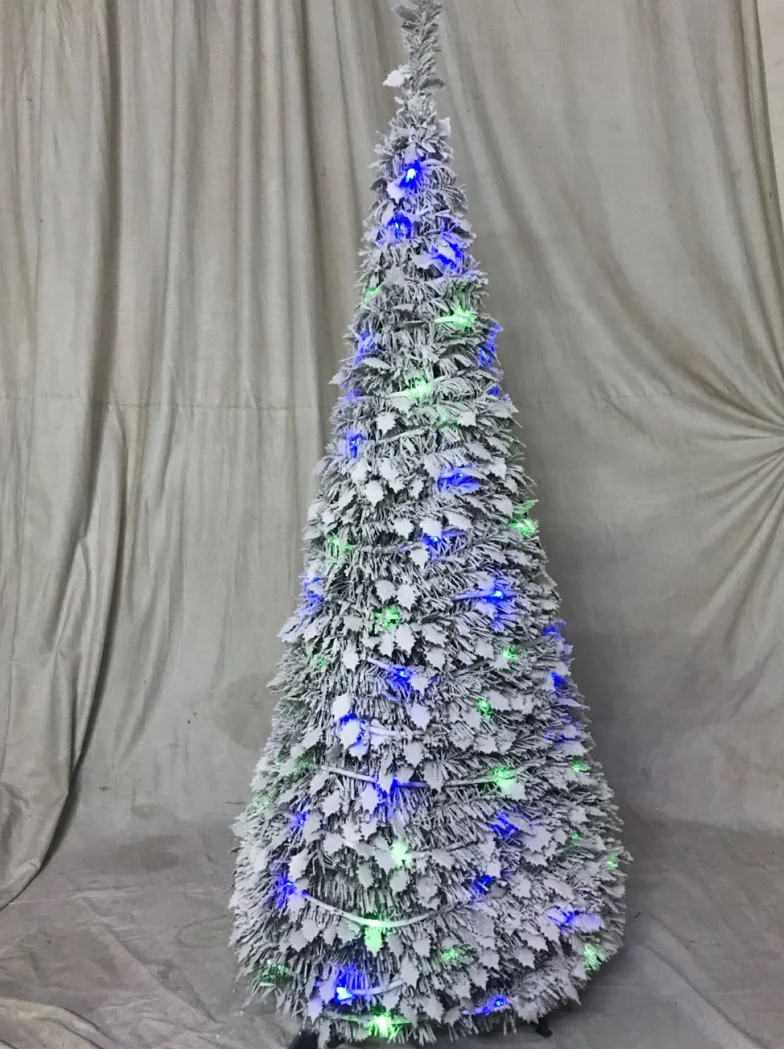 6ft Decorated Popup Christmas Tree With Ribbon And Bauble Buy Pop Up