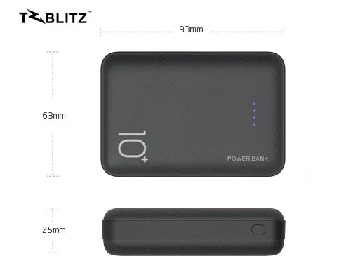 

Tblitz 10000mAh portable popular power bank for iphone xiaomi huawei, mp3, mp4, laptop, tablet PC