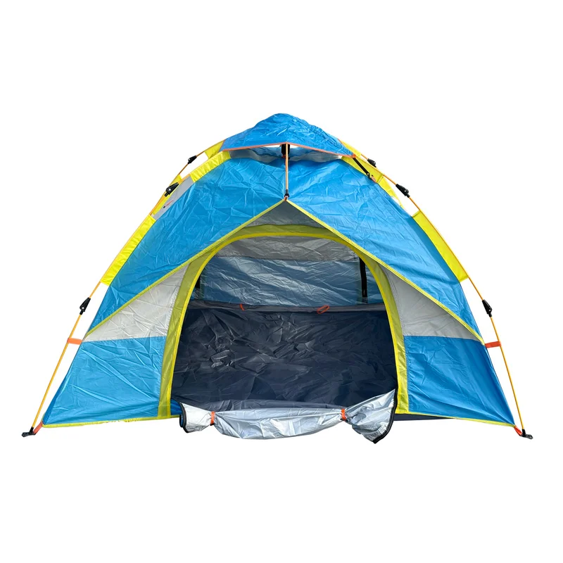 

High Quality Family Large Instant Folding Pop Up Camping Tent, Dark green,blue