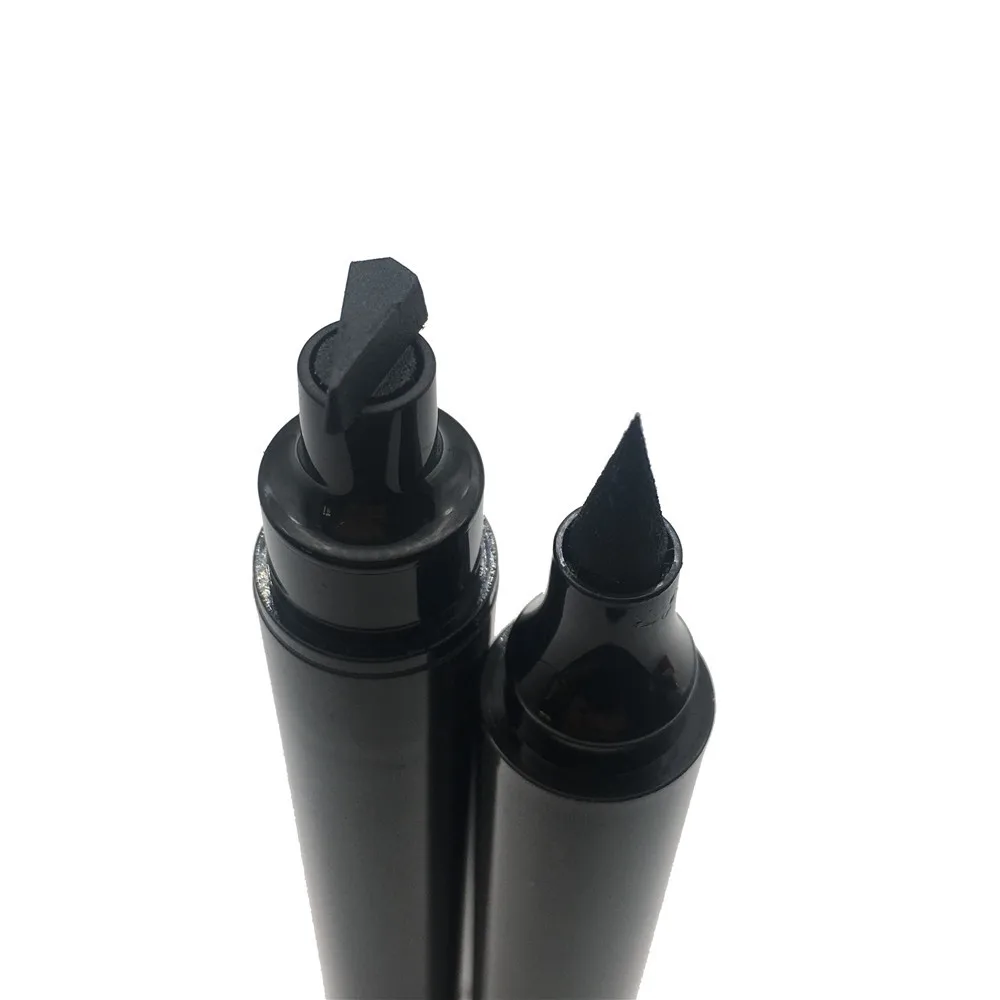 

hot selling stamp eyelin private label eyeliner glue 2 in 1 wing stamp eyeliner lashglue pen eye liner