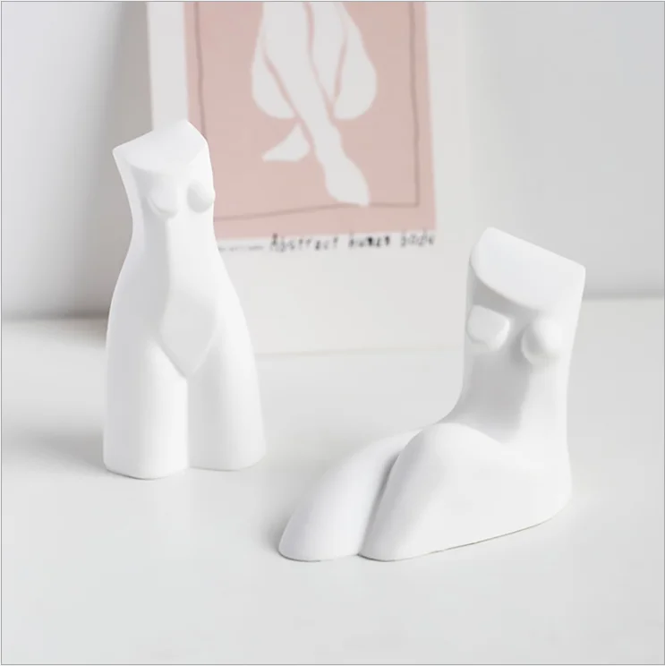 

Creative 3D Stereo Art Human Body Handmade Aromatherapy Candle Plaster Decoration Art Style Silicone Mold
